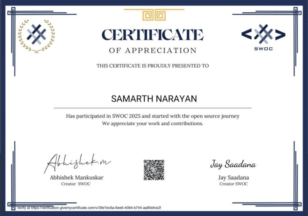SWOC 2025 Contributor